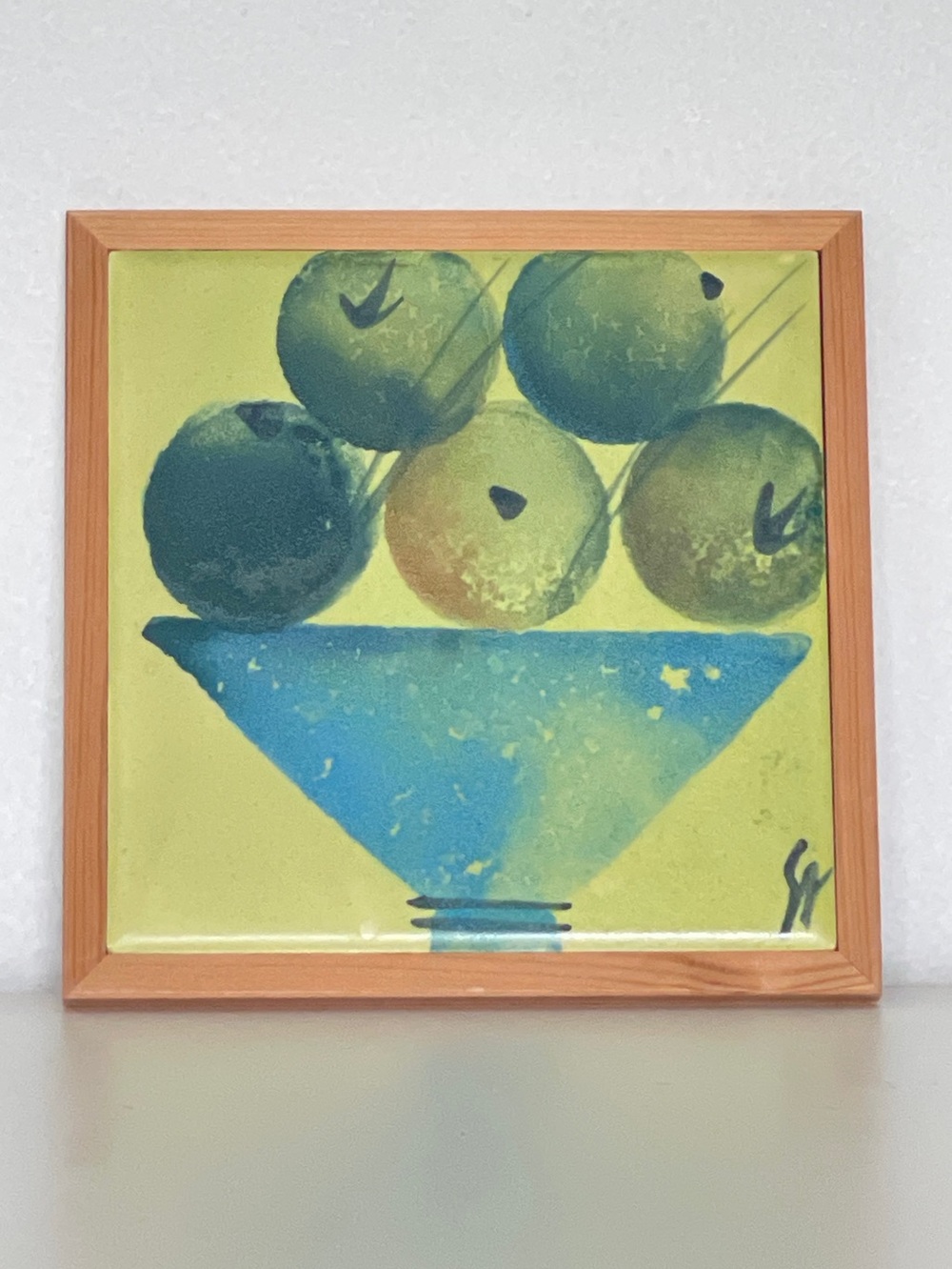 Vintage Signe Boesen Northroup Denmark Ceramic Art Tile Trivet MCM Danish Modern